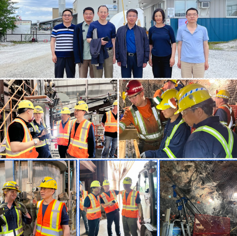 Wang Pingwei, chairman of China Mineral Resources Group, went to Tanco Canada to inspect and guide the work